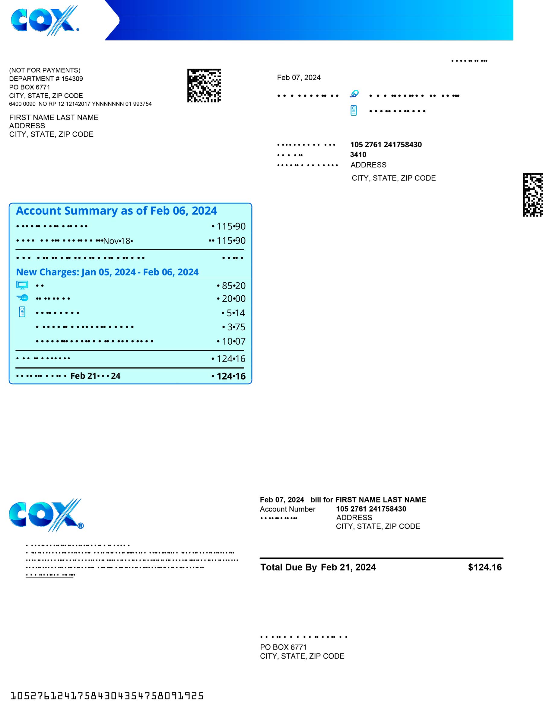 {State} Cox A4 utility template – download and edit easily
