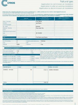 Luxembourg utility bill for proof of address