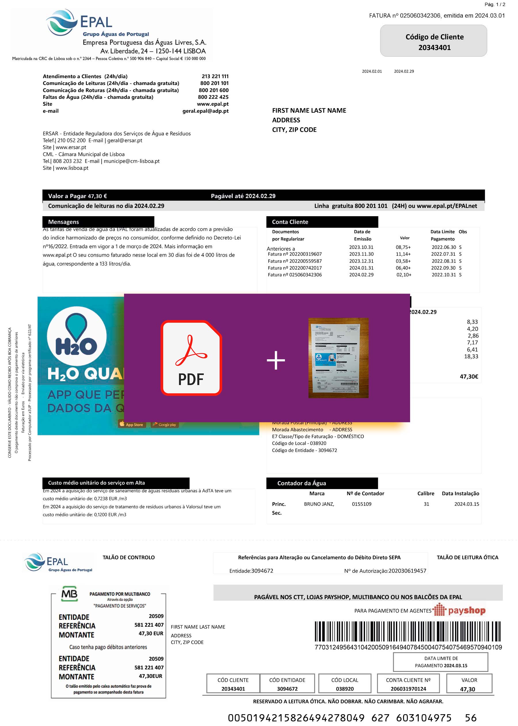 Epal document for {State} – proof-of-address label applied