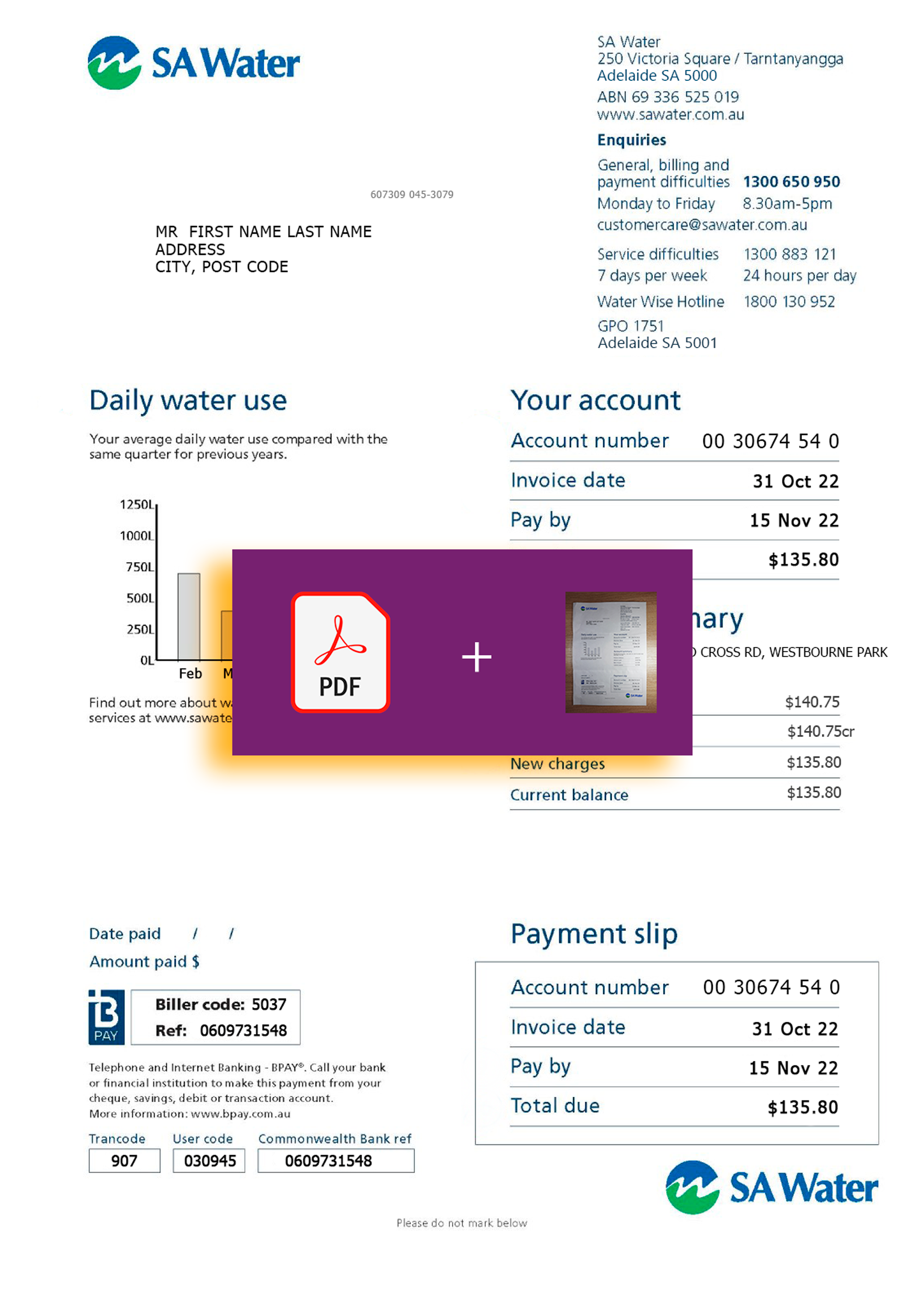 Australia utility bill
