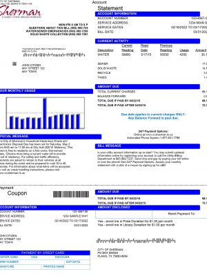 utility bill