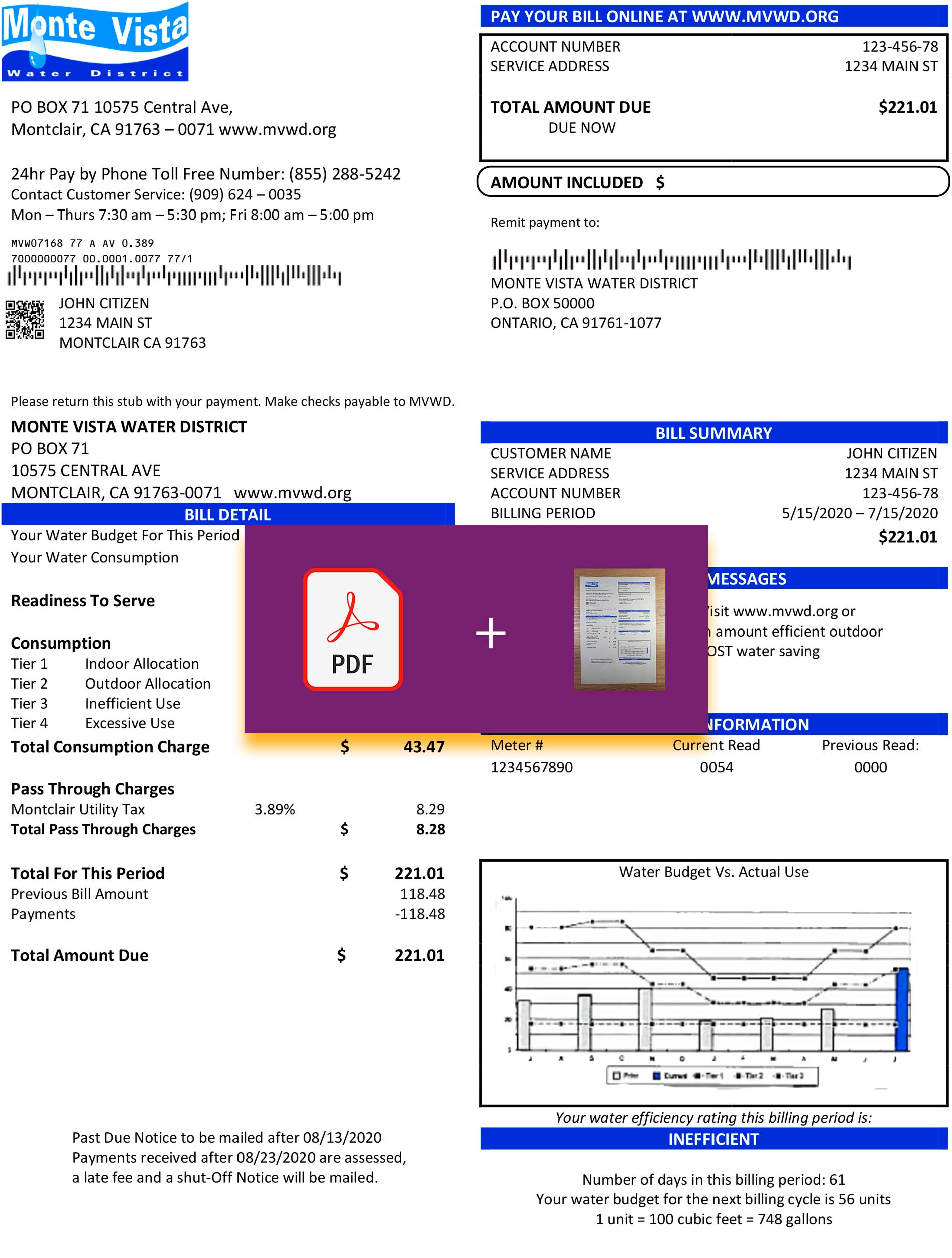 California utility bill