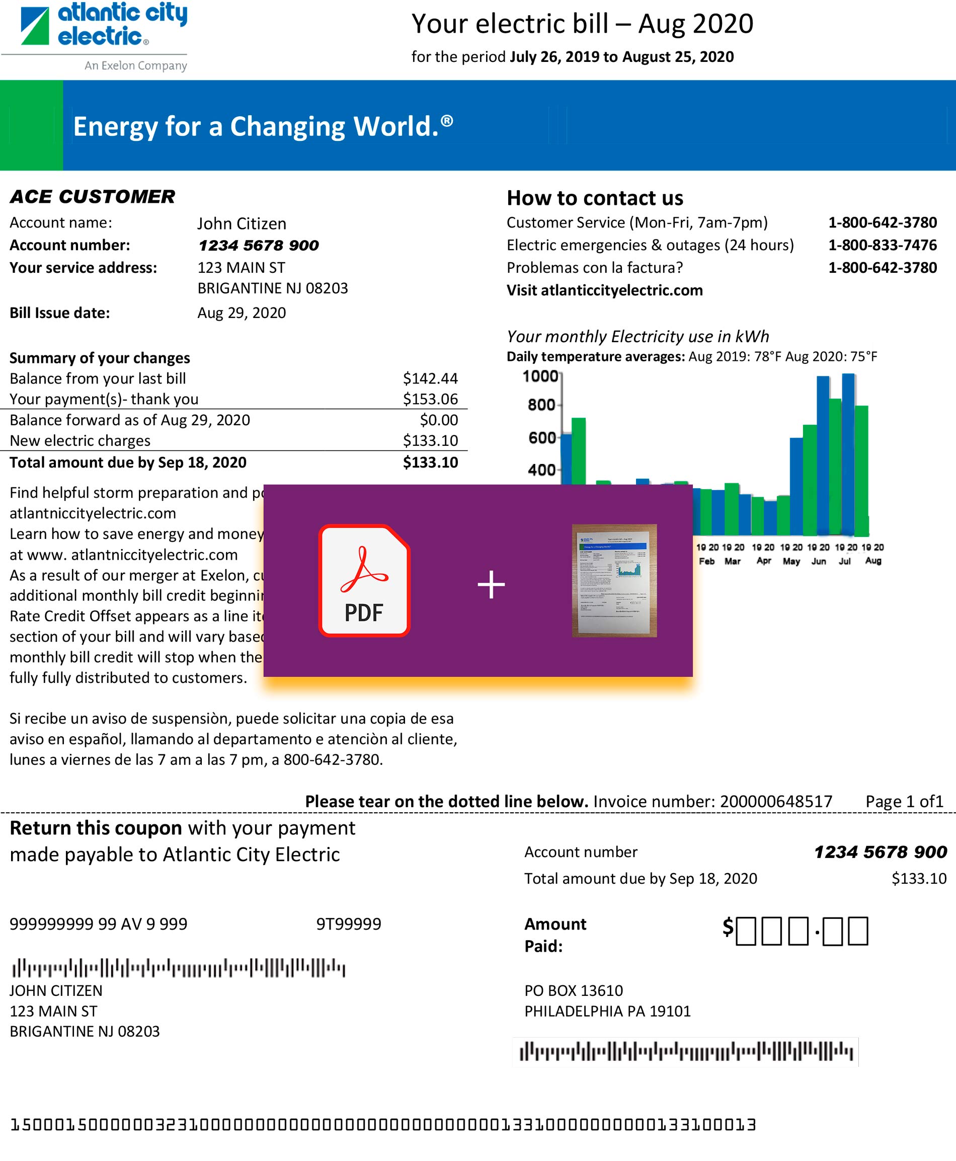 New Jersey utility bill