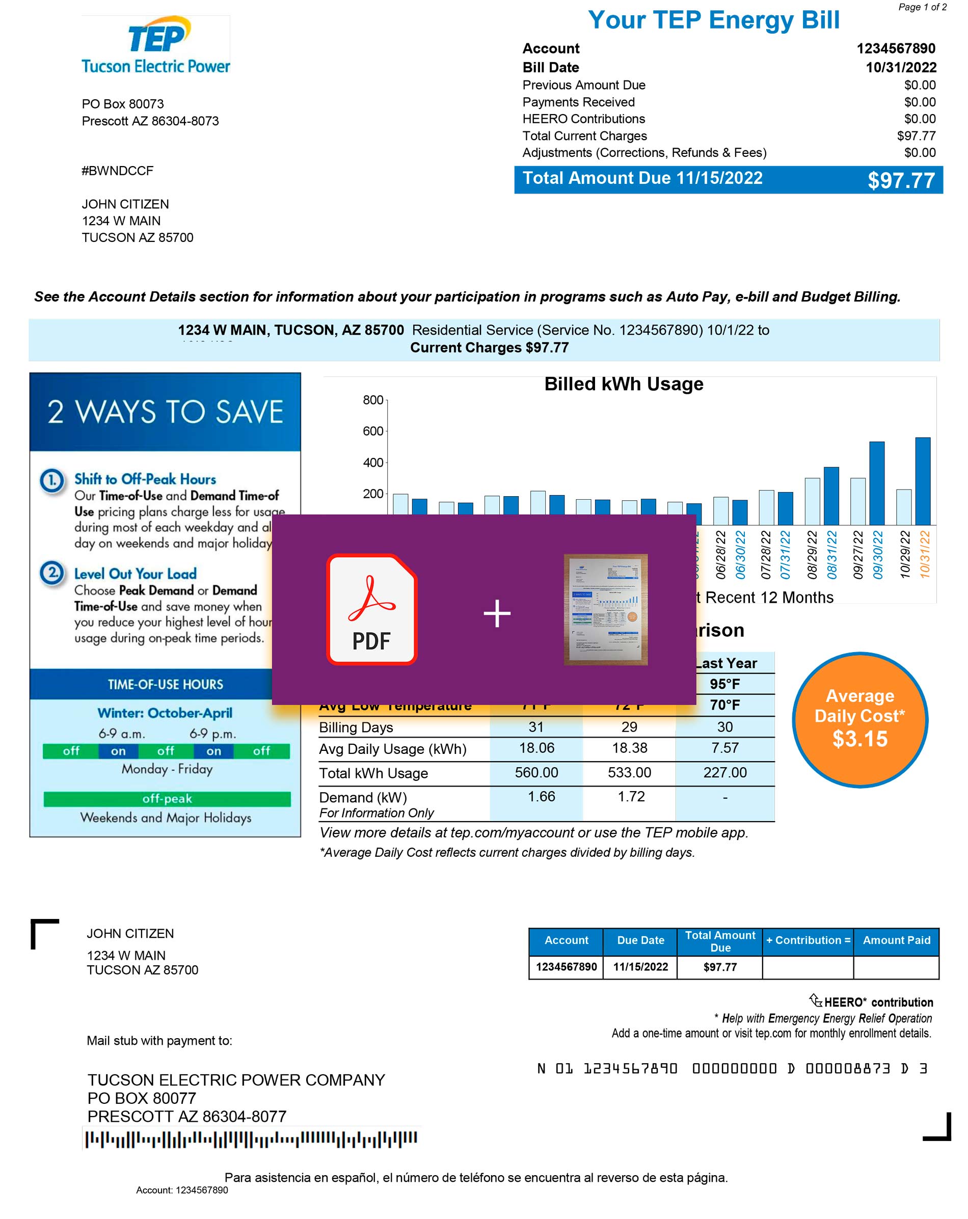 Arizona utility bill