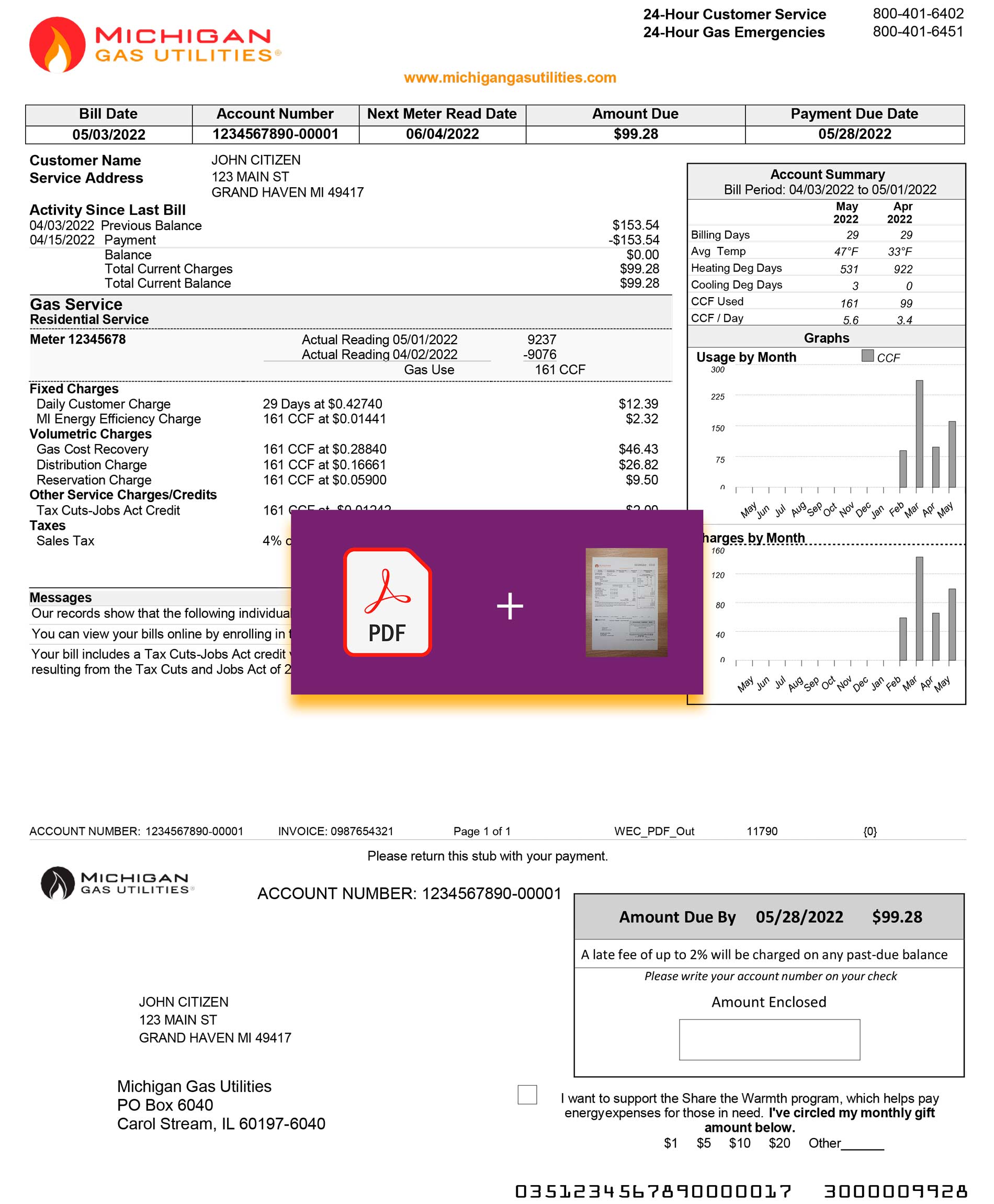 Michigan utility bill