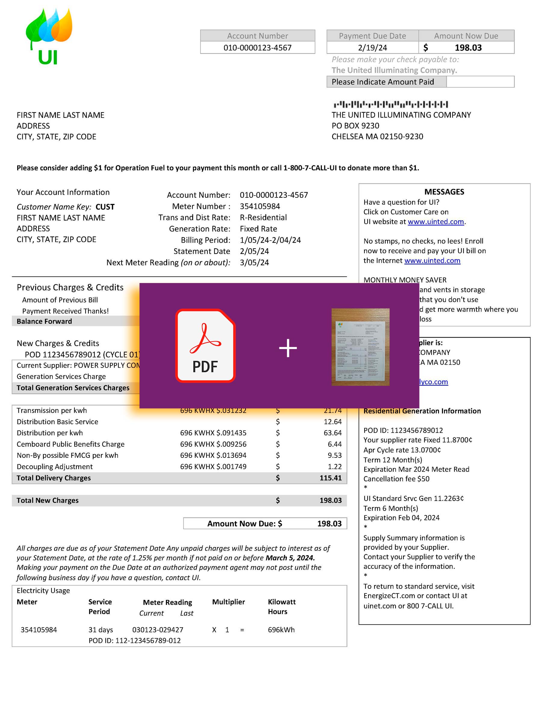 Massachusetts {Provider} document for {State} – proof-of-address label applied