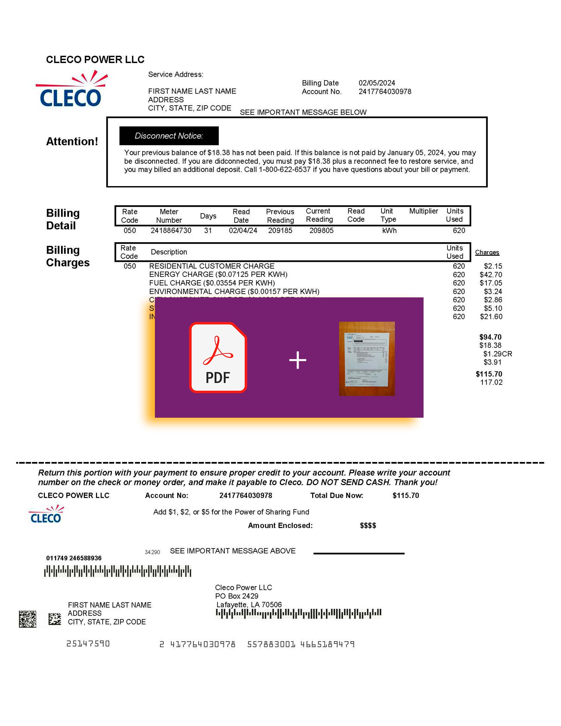 {Provider} document for {State} – proof-of-address label applied