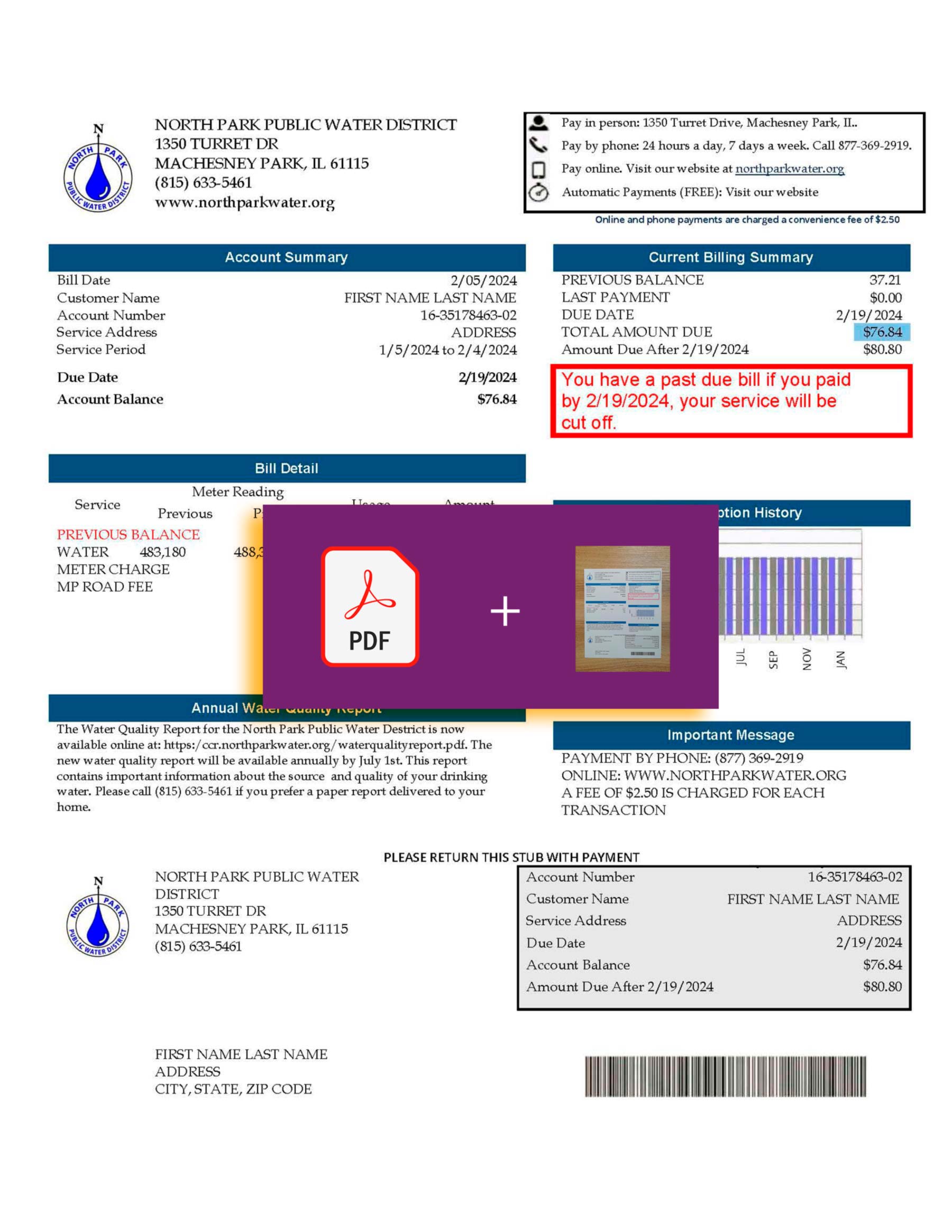{Provider} document for {State} – proof-of-address label applied