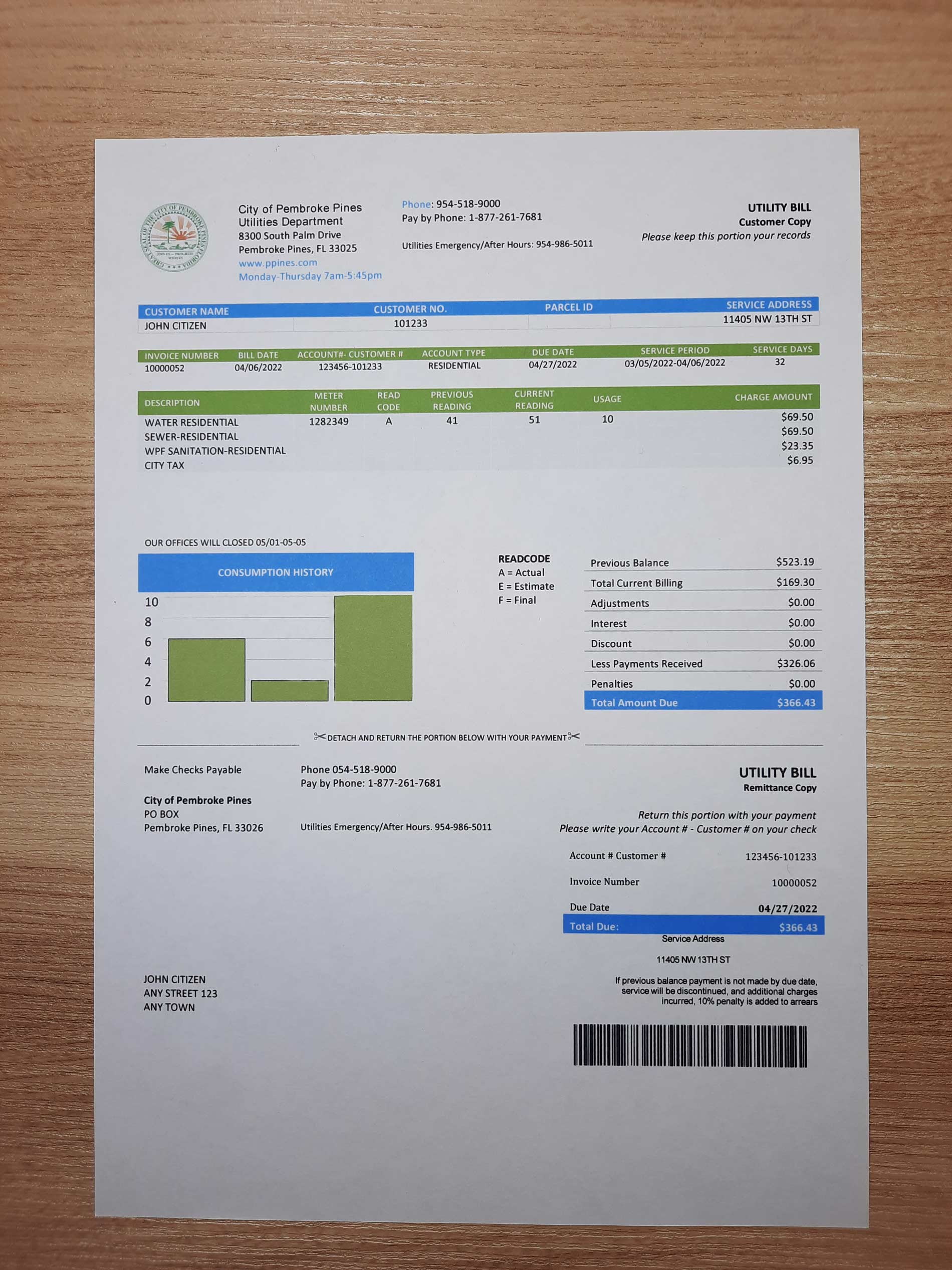 florida utility bill