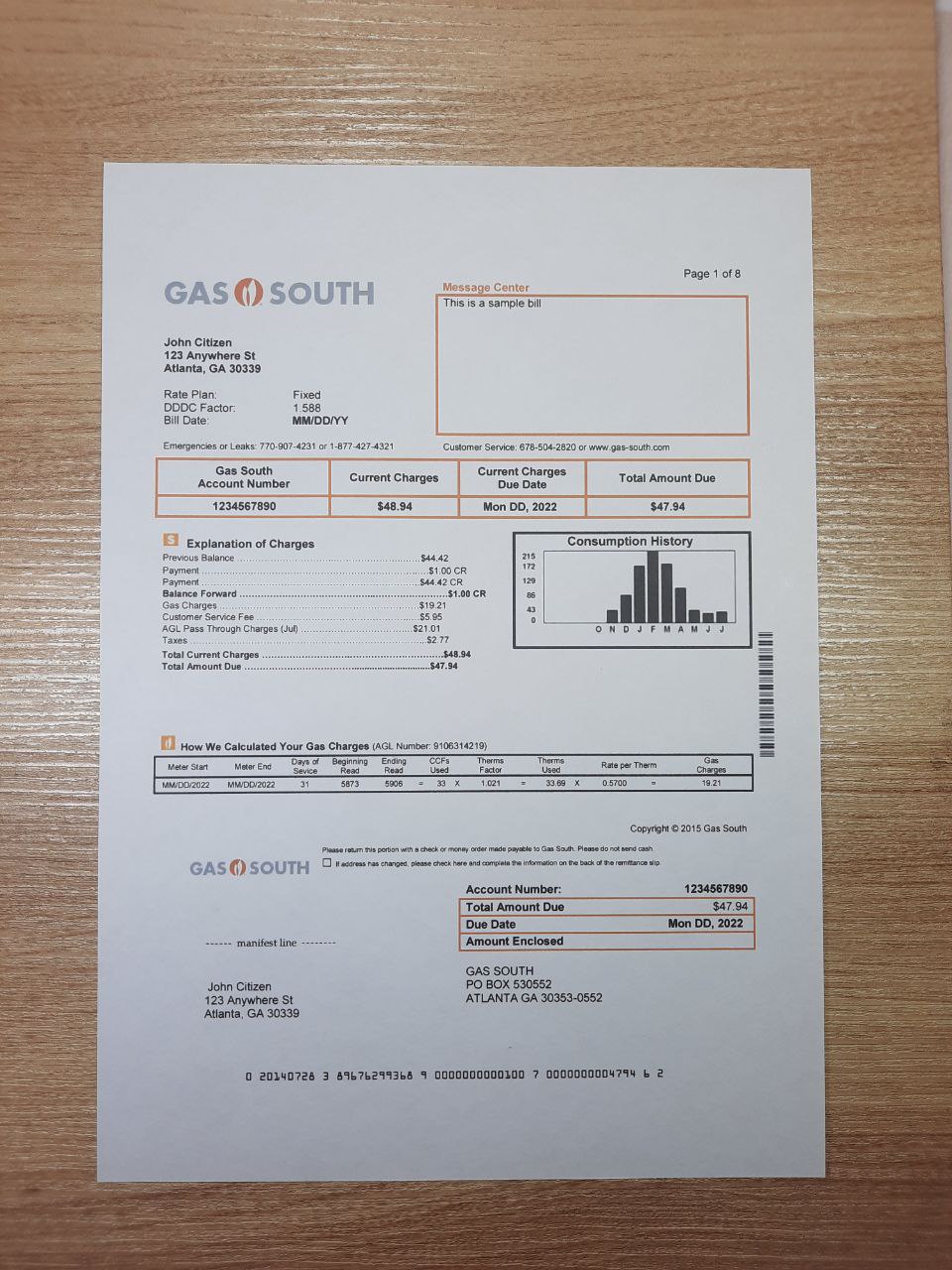 new york utility bill