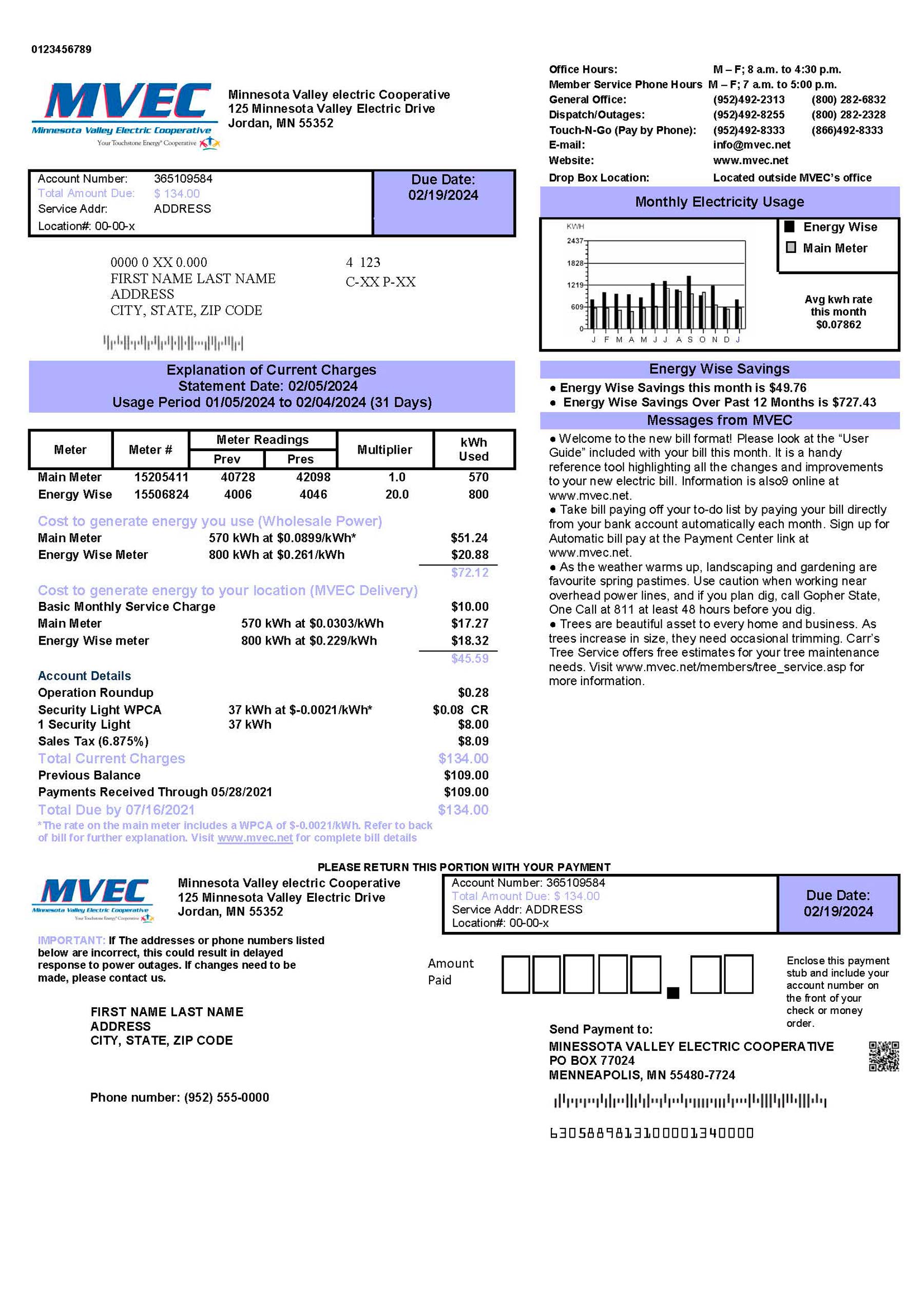 {State} Valley Electric Cooperative A4 utility template – download and edit easily