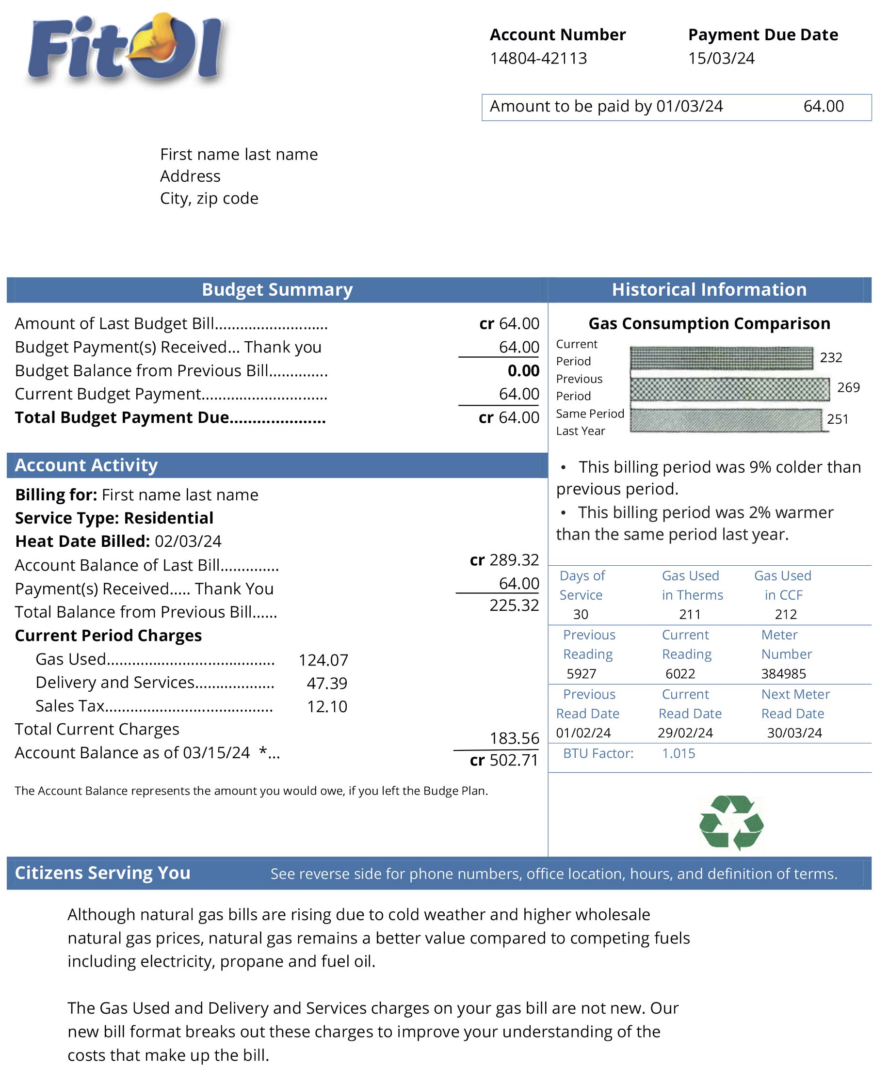 Sweden Fitol A4 utility template – download and edit easily