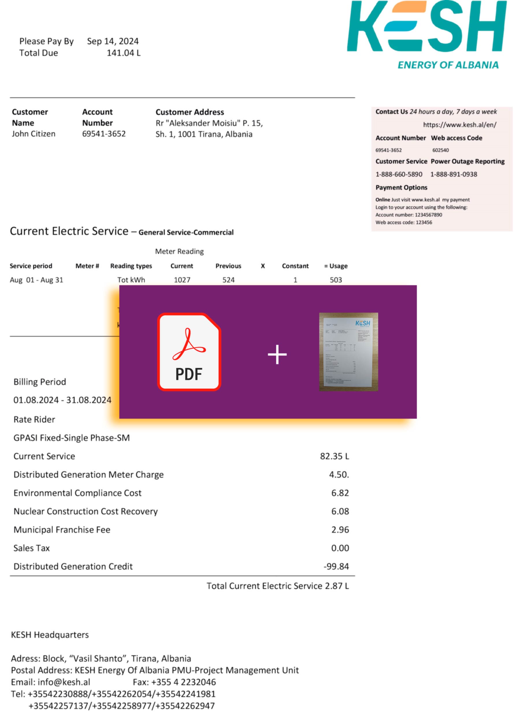 {Provider} document for {State} – proof-of-address label applied